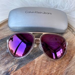 Purple CK Jeans sunglasses!